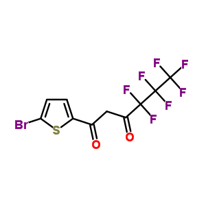 1,3-Hexanedione,1-(5-bromo-2-thienyl)-4,4,5,5,6,6,6-heptafluoro-Structure,326-07-8Structure 1,3-Hexanedione,1-(5-bromo-2-thienyl)-4,4,5,5,6,6,6-heptafluoro- Structure,326-07-8Structure