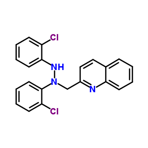 1,2-Bis(2-chlorophenyl)-1-(quinolin-2-ylmethyl)hydrazineStructure,32812-48-9Structure 1,2-Bis(2-chlorophenyl)-1-(quinolin-2-ylmethyl)hydrazine Structure,32812-48-9Structure