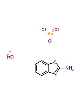 2-Aminobenzothiazole mono(trichlorohydroxyantimonate)Structure,33011-54-0Structure 2-Aminobenzothiazole mono(trichlorohydroxyantimonate) Structure,33011-54-0Structure