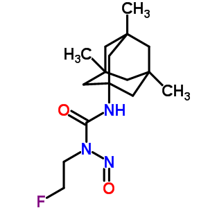 1-(2-氟乙基)-1-亞硝基-3-(3,5,7-三甲基金剛烷-1-基)脲結(jié)構(gòu)式_33024-42-9結(jié)構(gòu)式