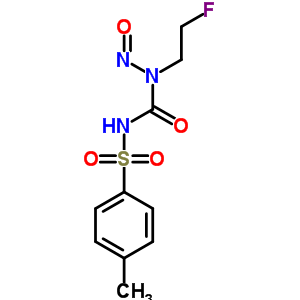 1-(2-氟乙基)-3-(4-甲基苯基)磺?；?1-亞硝基-脲結(jié)構(gòu)式_33024-49-6結(jié)構(gòu)式