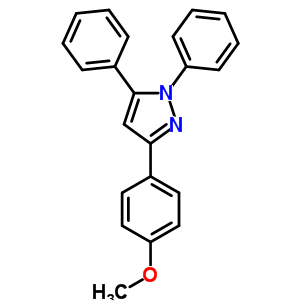 1,5-Diphenyl-3-(4-methoxyphenyl)-1h-pyrazoleStructure,33045-40-8Structure 1,5-Diphenyl-3-(4-methoxyphenyl)-1h-pyrazole Structure,33045-40-8Structure