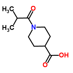 1-異丁基-4-哌啶羧酸結(jié)構(gòu)式_330985-26-7結(jié)構(gòu)式