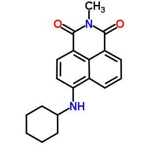 6-(環(huán)己基氨基)-2-甲基-1H-苯并[De]異喹啉-1,3(2H)-二酮結(jié)構(gòu)式_33209-23-3結(jié)構(gòu)式