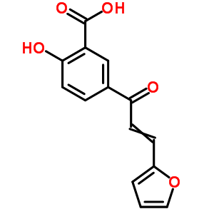 5-[3-(2-呋喃基)-2-丙烯基]-2-羥基-苯甲酸結(jié)構(gòu)式_33494-98-3結(jié)構(gòu)式