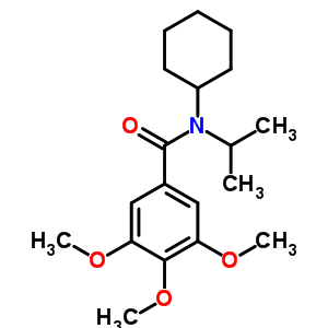 Benzamide, n-cyclohexyl-3,4,5-trimethoxy-n-(1-methylethyl)-Structure,33522-74-6Structure Benzamide, n-cyclohexyl-3,4,5-trimethoxy-n-(1-methylethyl)- Structure,33522-74-6Structure