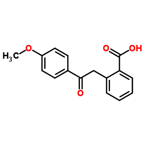 2-[2-氧代-2-(4-甲氧基苯基)乙基]苯甲酸結構式_33533-90-3結構式