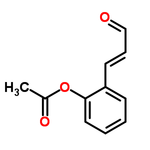 [2-(3-氧代-1-丙烯基)苯基]乙酸酯結(jié)構(gòu)式_33538-94-2結(jié)構(gòu)式