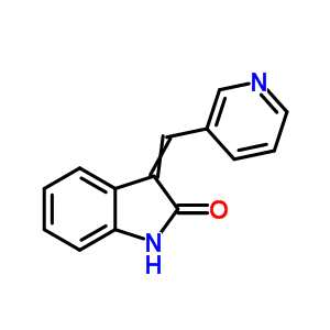 2H-indol-2-one,1,3-dihydro-3-(3-pyridinylmethylene)-Structure,3367-89-3Structure 2H-indol-2-one,1,3-dihydro-3-(3-pyridinylmethylene)- Structure,3367-89-3Structure