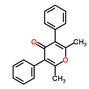 4H-pyran-4-one,2,6-dimethyl-3,5-diphenyl-Structure,33731-54-3Structure 4H-pyran-4-one,2,6-dimethyl-3,5-diphenyl- Structure,33731-54-3Structure