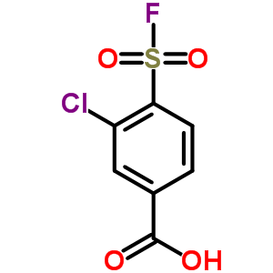 Benzoicacid, 3-chloro-4-(fluorosulfonyl)-Structure,33866-05-6Structure Benzoicacid, 3-chloro-4-(fluorosulfonyl)- Structure,33866-05-6Structure