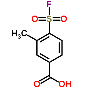 4-氟磺?；?3-甲基-苯甲酸結(jié)構(gòu)式_33866-06-7結(jié)構(gòu)式