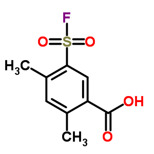5-氟磺?；?2,4-二甲基-苯甲酸結(jié)構(gòu)式_33866-07-8結(jié)構(gòu)式
