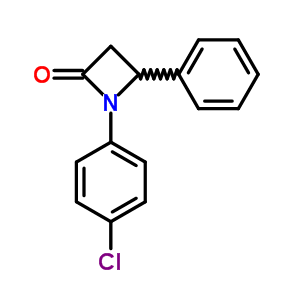 1-(4-Chlorophenyl)-4-phenyl-azetidin-2-oneStructure,33912-39-9Structure 1-(4-Chlorophenyl)-4-phenyl-azetidin-2-one Structure,33912-39-9Structure