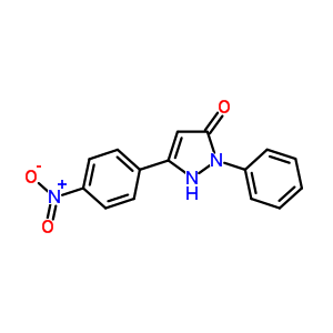 5-(4-Nitrophenyl)-2-phenyl-2,4-dihydro-3h-pyrazol-3-oneStructure,34320-83-7Structure 5-(4-Nitrophenyl)-2-phenyl-2,4-dihydro-3h-pyrazol-3-one Structure,34320-83-7Structure