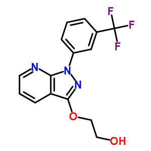 2-[[1-(A,A,A-三氟-間甲苯)-1H-吡唑并[3,4-B]吡啶-3-基]氧基]乙醇結(jié)構(gòu)式_34580-74-0結(jié)構(gòu)式