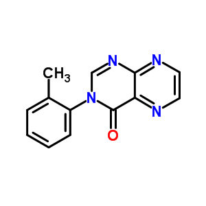 3-(鄰甲苯)-4(3H)-蝶啶酮結(jié)構(gòu)式_34594-41-7結(jié)構(gòu)式