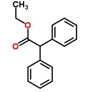 2,2-二苯乙酸乙酯結(jié)構(gòu)式_3468-99-3結(jié)構(gòu)式