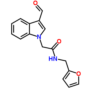 2-(3-甲酰基-1-吲哚)-N-呋喃-2-甲基乙酰胺結(jié)構(gòu)式_347319-95-3結(jié)構(gòu)式