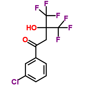 1-(3-Chlorophenyl)-4,4,4-trifluoro-3-hydroxy-3-(trifluoromethyl)-1-butanoneStructure,34844-15-0Structure 1-(3-Chlorophenyl)-4,4,4-trifluoro-3-hydroxy-3-(trifluoromethyl)-1-butanone Structure,34844-15-0Structure