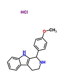 1-(4-Methoxyphenyl)-2,3,4,9-tetrahydro-1H-beta-carboline hydrochlorideStructure,3489-15-4Structure 1-(4-Methoxyphenyl)-2,3,4,9-tetrahydro-1H-beta-carboline hydrochloride Structure,3489-15-4Structure