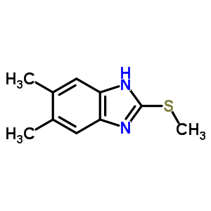 5,6-Dimethyl-2-methylsulfanyl-1h-benzoimidazoleStructure,35190-53-5Structure 5,6-Dimethyl-2-methylsulfanyl-1h-benzoimidazole Structure,35190-53-5Structure
