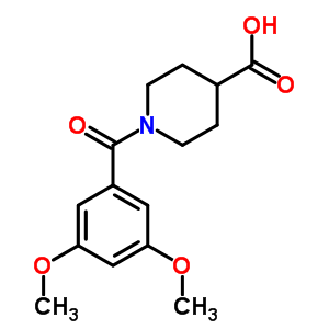 1-(3,5-Dimethoxybenzoyl)piperidine-4-carboxylic acidStructure,352340-66-0Structure 1-(3,5-Dimethoxybenzoyl)piperidine-4-carboxylic acid Structure,352340-66-0Structure