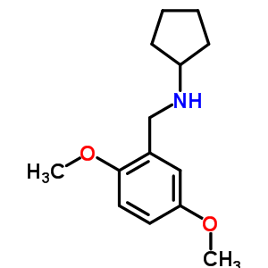 Cyclopentyl-(2,5-dimethoxy-benzyl)-amineStructure,355814-38-9Structure Cyclopentyl-(2,5-dimethoxy-benzyl)-amine Structure,355814-38-9Structure