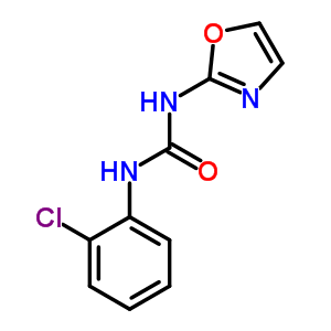 1-(O-氯苯基)-3-(2-噁唑)脲結(jié)構(gòu)式_35629-48-2結(jié)構(gòu)式