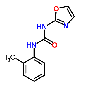 1-(2-噁唑)-3-(鄰甲苯)脲結構式_35629-52-8結構式