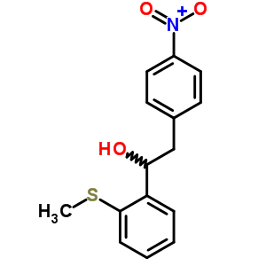 1-(2-Methylsulfanylphenyl)-2-(4-nitrophenyl)ethanolStructure,35717-55-6Structure 1-(2-Methylsulfanylphenyl)-2-(4-nitrophenyl)ethanol Structure,35717-55-6Structure