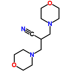 a-(4-嗎啉甲基)-4-嗎啉丙腈結(jié)構(gòu)式_35961-68-3結(jié)構(gòu)式