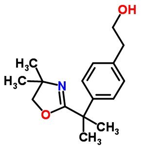 2-(4-(2-(4,4-Dimethyl-4,5-dihydrooxazol-2-yl)propan-2-yl)phenyl)ethanolStructure,361382-26-5Structure 2-(4-(2-(4,4-Dimethyl-4,5-dihydrooxazol-2-yl)propan-2-yl)phenyl)ethanol Structure,361382-26-5Structure