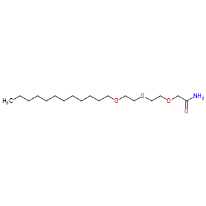 2-(2-(2-(Dodecyloxy)-ethoxy)-ethoxy)-acetamideStructure,36749-80-1Structure 2-(2-(2-(Dodecyloxy)-ethoxy)-ethoxy)-acetamide Structure,36749-80-1Structure