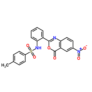 N-(2-(6-(hydroxy(oxido)amino)-4-oxo-4h-3,1-benzoxazin-2-yl)phenyl)-4-methylbenzenesulfonamideStructure,37029-01-9Structure N-(2-(6-(hydroxy(oxido)amino)-4-oxo-4h-3,1-benzoxazin-2-yl)phenyl)-4-methylbenzenesulfonamide Structure,37029-01-9Structure