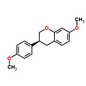 (3S)-3,4-dihydro-7-methoxy-3-(4-methoxyphenyl)-2h-1-benzopyranStructure,3722-56-3Structure (3S)-3,4-dihydro-7-methoxy-3-(4-methoxyphenyl)-2h-1-benzopyran Structure,3722-56-3Structure