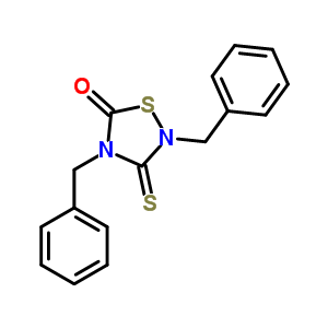 2,4-Dibenzyl-5-oxothiadiazolidine-3-thioneStructure,373357-10-9Structure 2,4-Dibenzyl-5-oxothiadiazolidine-3-thione Structure,373357-10-9Structure