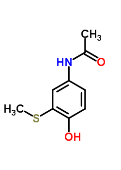 3-甲硫基-4-羥基乙酰苯胺結(jié)構(gòu)式_37398-23-5結(jié)構(gòu)式