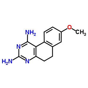 Benzo(f)quinazoline, 1,3-diamino-5,6-dihydro-8-methoxy-Structure,37436-50-3Structure Benzo(f)quinazoline, 1,3-diamino-5,6-dihydro-8-methoxy- Structure,37436-50-3Structure