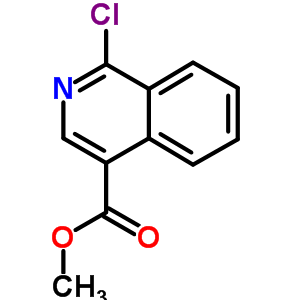 1-氯-4-異喹啉羧酸甲酯結(jié)構(gòu)式_37497-86-2結(jié)構(gòu)式
