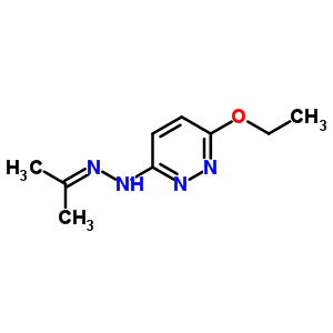 (6-Ethoxy-3-pyridazinyl)hydrazone of 2-propanoneStructure,37813-62-0Structure (6-Ethoxy-3-pyridazinyl)hydrazone of 2-propanone Structure,37813-62-0Structure
