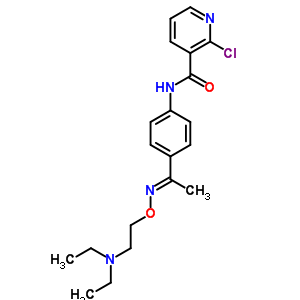 4’-(2-Chloronicotinoylamino)acetophenone o-(2-diethylaminoethyl)oximeStructure,38063-92-2Structure 4’-(2-Chloronicotinoylamino)acetophenone o-(2-diethylaminoethyl)oxime Structure,38063-92-2Structure