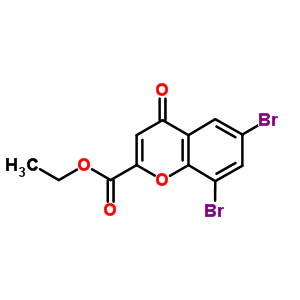 Ethyl 6,8-dibromo-4-oxo-chromene-2-carboxylateStructure,38322-71-3Structure Ethyl 6,8-dibromo-4-oxo-chromene-2-carboxylate Structure,38322-71-3Structure