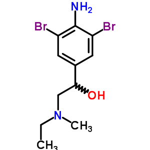 1-(4-Amino-3,5-dibromo-phenyl)-2-(ethyl-methyl-amino)ethanolStructure,38338-84-0Structure 1-(4-Amino-3,5-dibromo-phenyl)-2-(ethyl-methyl-amino)ethanol Structure,38338-84-0Structure