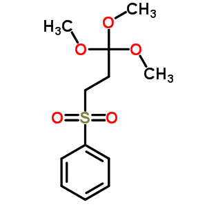 Trimethyl 3-(phenylsulfonyl)-orthopropionateStructure,38435-08-4Structure Trimethyl 3-(phenylsulfonyl)-orthopropionate Structure,38435-08-4Structure