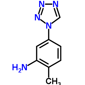 2-Methyl-5-(1h-tetrazol-1-yl)anilineStructure,384860-18-8Structure 2-Methyl-5-(1h-tetrazol-1-yl)aniline Structure,384860-18-8Structure