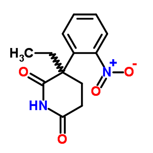 3-Ethyl-3-(2-nitrophenyl)piperidine-2,6-dioneStructure,38527-74-1Structure 3-Ethyl-3-(2-nitrophenyl)piperidine-2,6-dione Structure,38527-74-1Structure