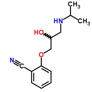 O-[2-羥基-3-(異丙基氨基)丙氧基]苯甲腈結(jié)構(gòu)式_38555-07-6結(jié)構(gòu)式