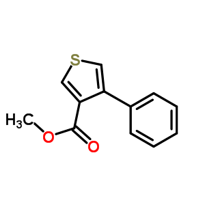 4-苯基噻吩-3-羧酸甲酯結(jié)構(gòu)式_38695-71-5結(jié)構(gòu)式