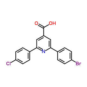 2-(4-Bromophenyl)-6-(4-chlorophenyl)pyridine-4-carboxylic acidStructure,38935-52-3Structure 2-(4-Bromophenyl)-6-(4-chlorophenyl)pyridine-4-carboxylic acid Structure,38935-52-3Structure